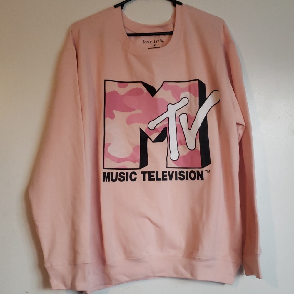 MTV Pink Sweatshirt 1X